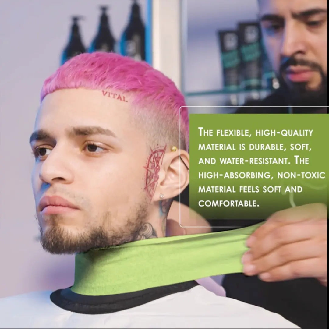 Level 3 Self Adhesive Neck Strips - Green - BUYBARBER.COM
