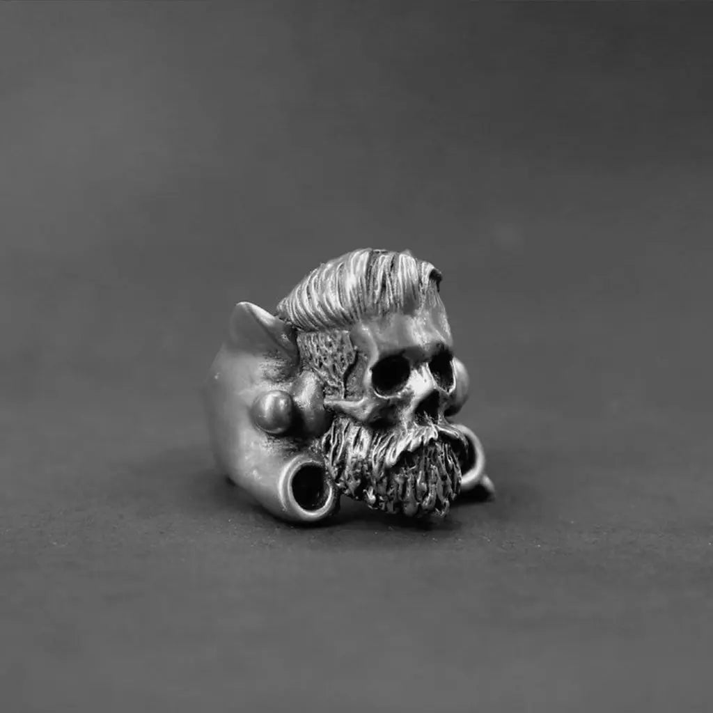 Rotten Bones Pewter Ring - Hand Made - Gentle Skull Rotten Bones