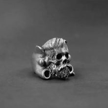 Rotten Bones Pewter Ring - Hand Made - Gentle Skull Rotten Bones