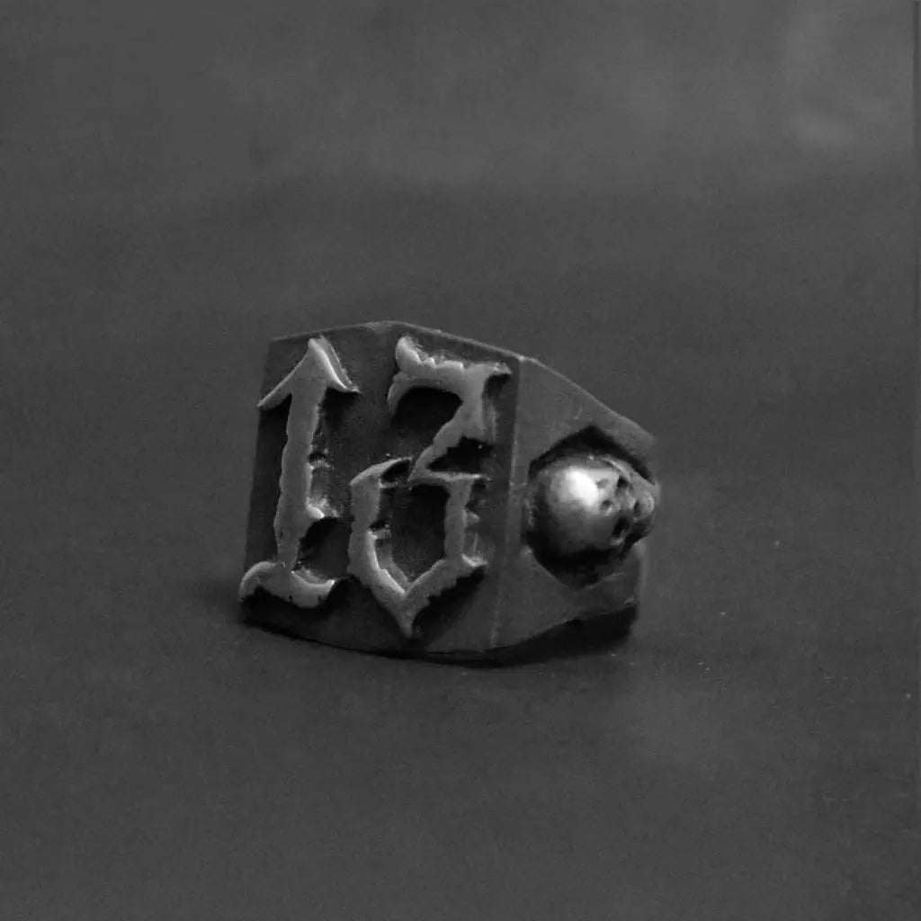 Rotten Bones Pewter Ring - Hand Made - Unlucky Thirteen Rotten Bones