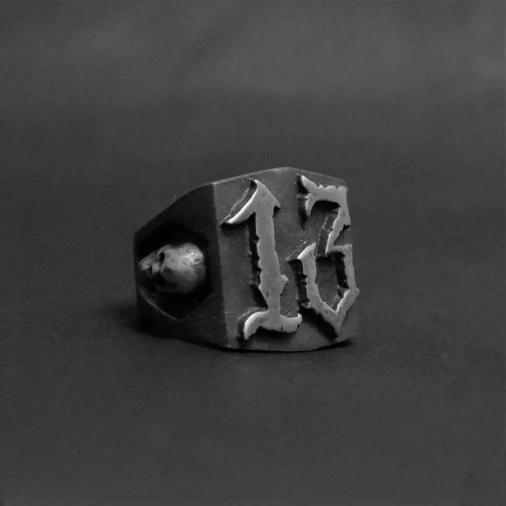 Rotten Bones Pewter Ring - Hand Made - Unlucky Thirteen Rotten Bones