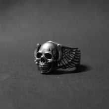 Rotten Bones Pewter Ring - Hand Made -Death Wing Rotten Bones