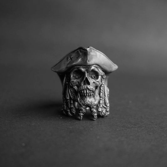 Rotten Bones Pewter Ring - Hand Made - The Black Pearl