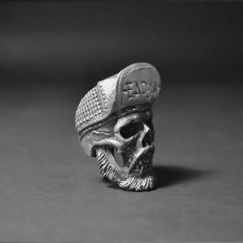 Rotten Bones Pewter Ring - Hand Made - Headbang Rotten Bones