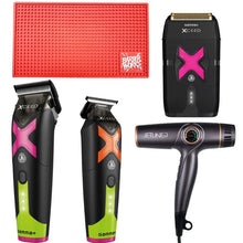 Limited Bundle: JetLiner Dryer + Gamma+ XCeed Clipper, Trimmer & Shaver + Barber Works Station Mat - BUYBARBER.COM