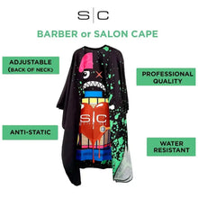 Stylecraft Radioactive Black Barber & Stylist Cape - BUYBARBER.COM