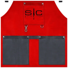 Heavy Weight Waterproof Professional Barber/Salon Apron Cross-Back Strap- Red - BUYBARBER.COM