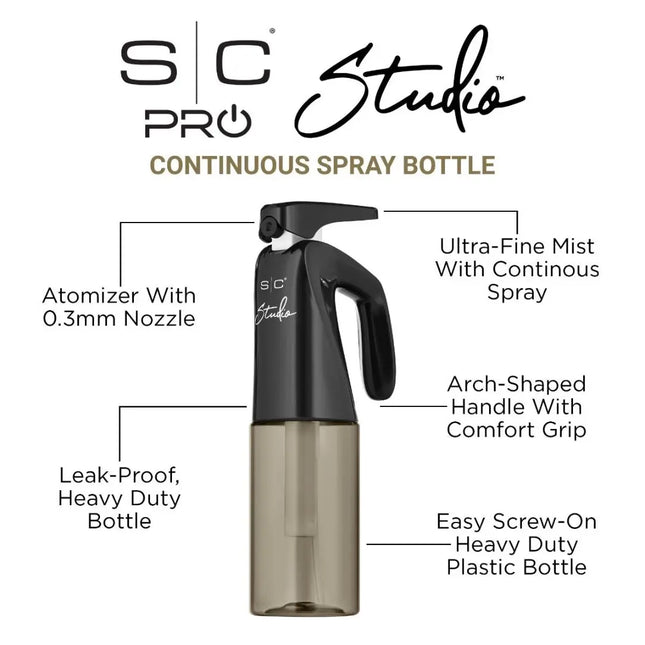StyleCraft STUDIO Continuous Spray Bottle 6.8 fl oz Stylecraft