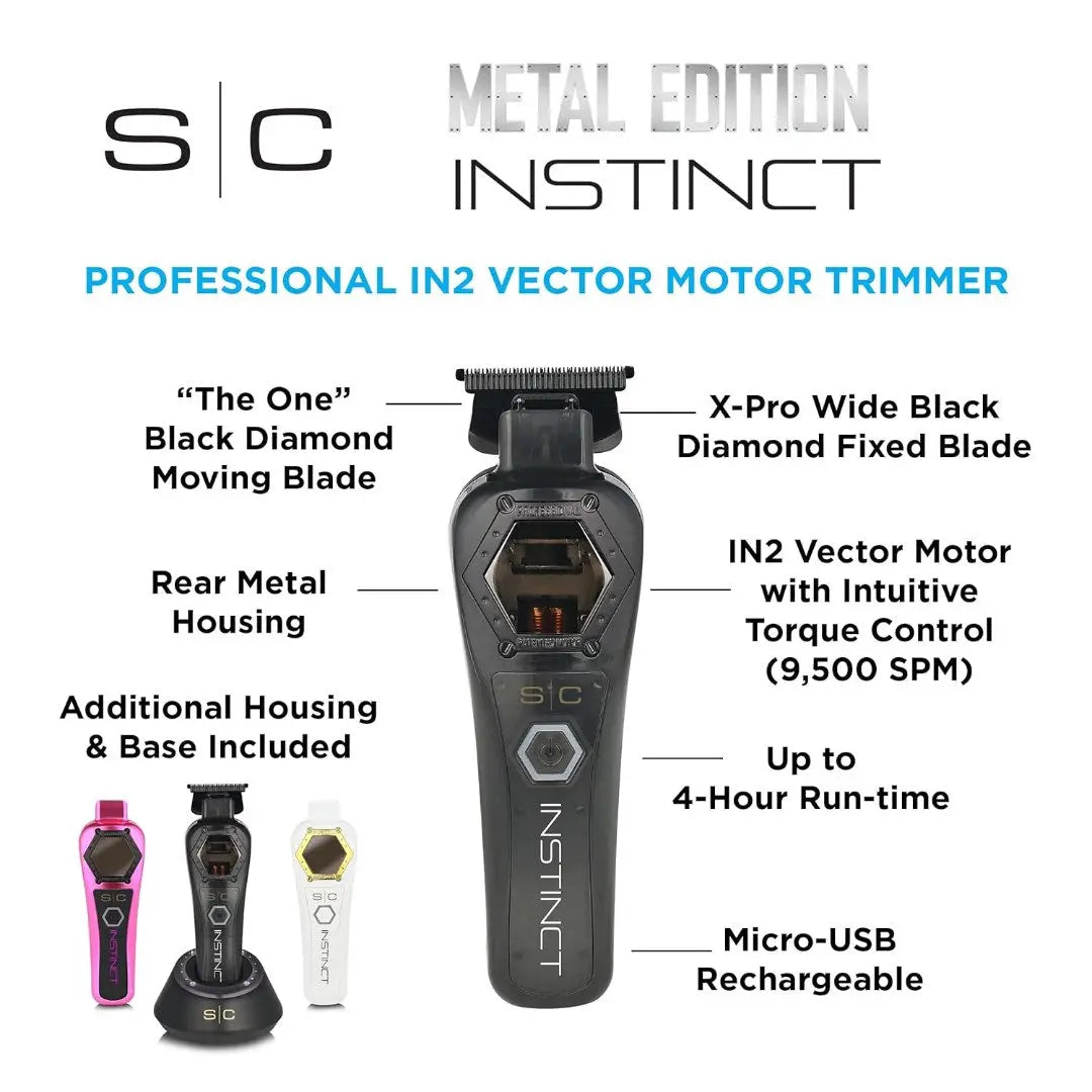 Instinct Metal Trimmer + INSTINCT-X Professional Vector Clipper Bundle - BUYBARBER.COM