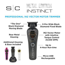 Instinct Metal Trimmer + INSTINCT-X Professional Vector Clipper Bundle - BUYBARBER.COM