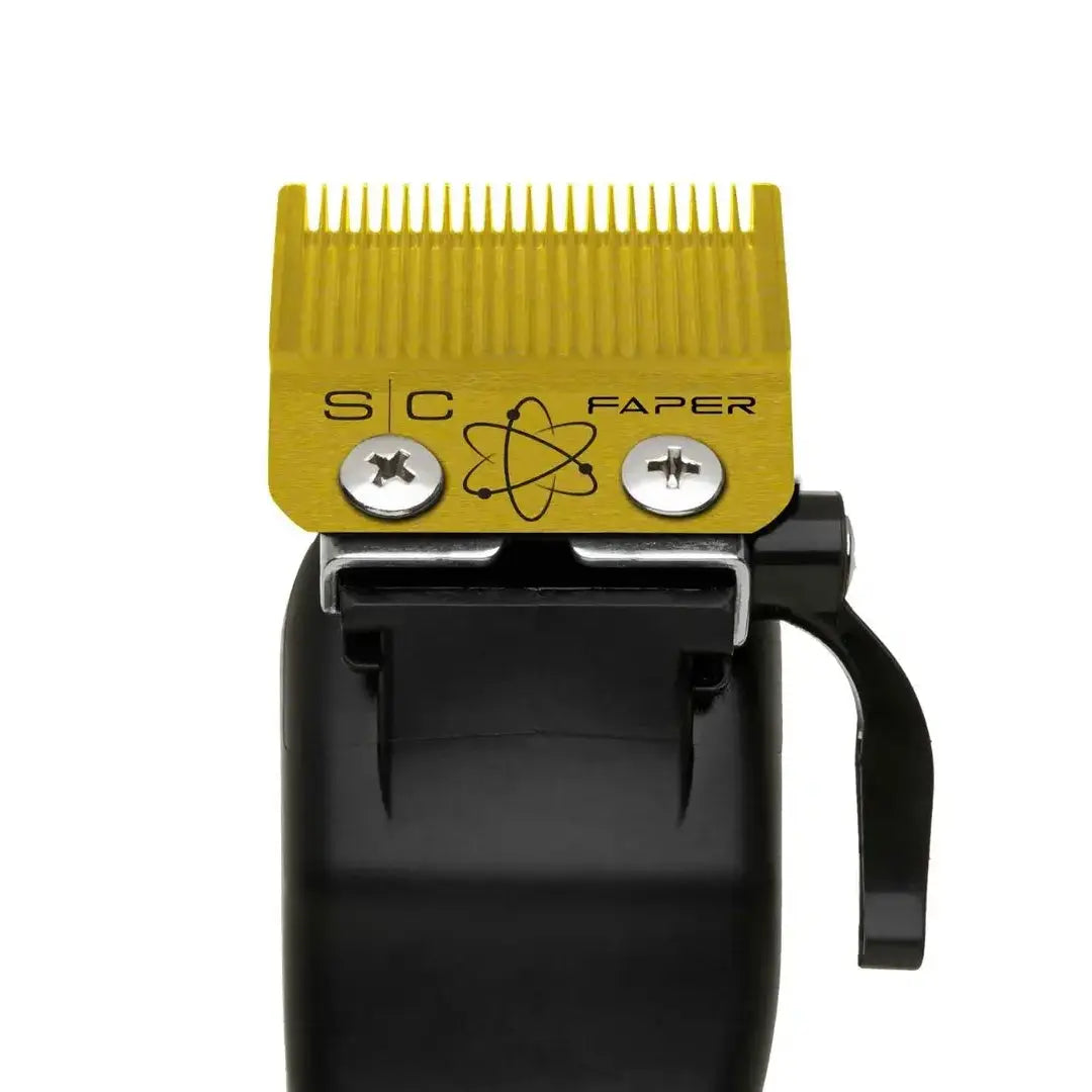 SC Replacement Fixed Gold Titanium Faper Hair Clipper Blade | Professional-Grade - BUYBARBER.COM