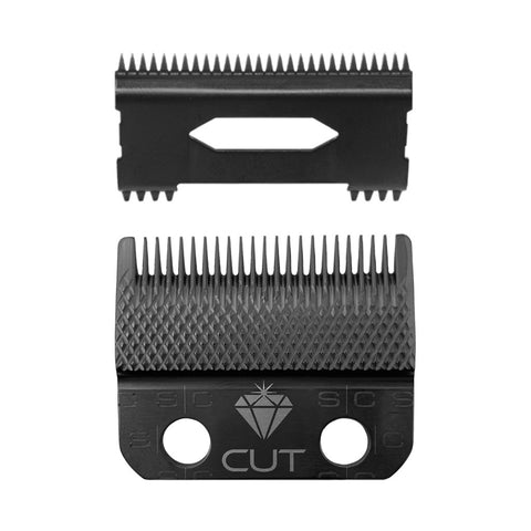 Replacement Diamond Cut Fade Blade with Shallow Tooth Cutter Set