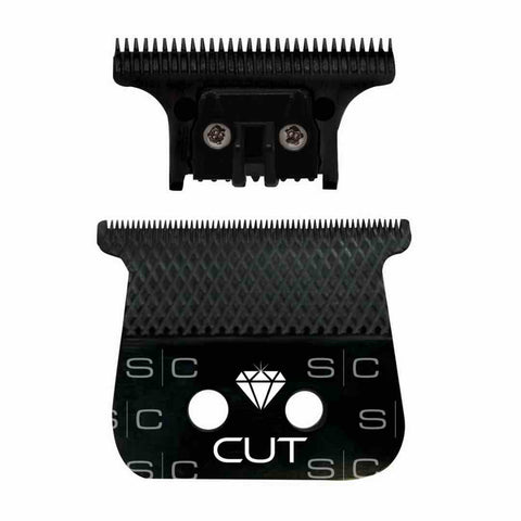 Replacement Diamond Cut Fixed Black Diamond DLC Hair Trimmer Blade with The One Cutter