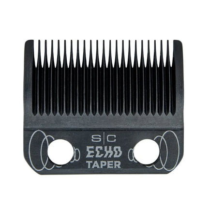 Echo Taper DLC Clipper Blade Black hair clipper comb with 'S/C Echo Taper' branding on a white background