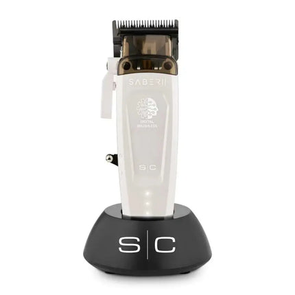 Saber 2 Professional Hair Clipper with EON Digital Brushless Motor – White Limited Edition Stylecraft