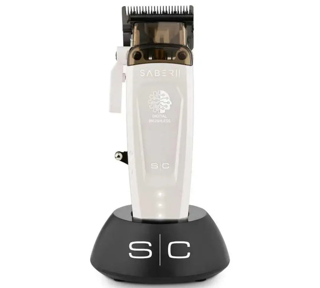 Saber 2 Professional Hair Clipper with EON Digital Brushless Motor – White Limited Edition Stylecraft