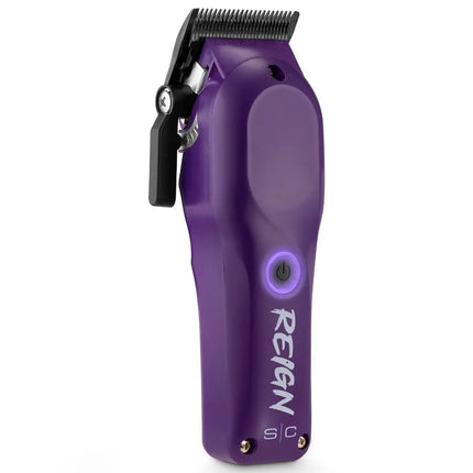 stylecraft  Purple hair clipper with 'Reign' branding on a white background