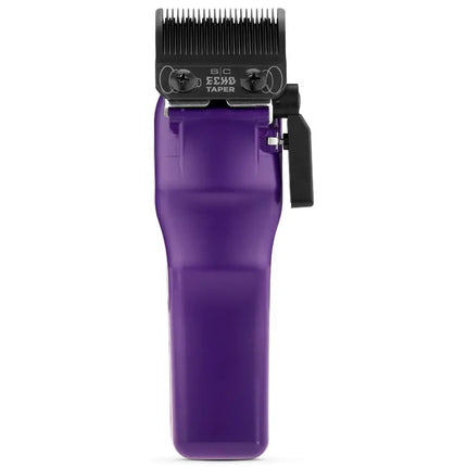 stylecraft  Purple hair clipper with black comb on a white background