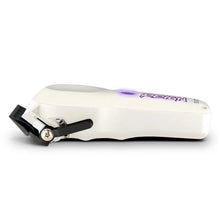 White nail clipper with black accents on a white background