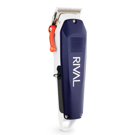Rival Metal Hair Clipper with Digital Display Hair clipper with 'Rival' branding on a white background