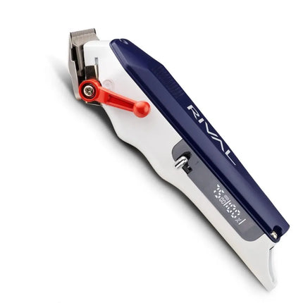 Rival Metal Hair Clipper with Digital Display Hair clipper with red adjustment lever on a white background