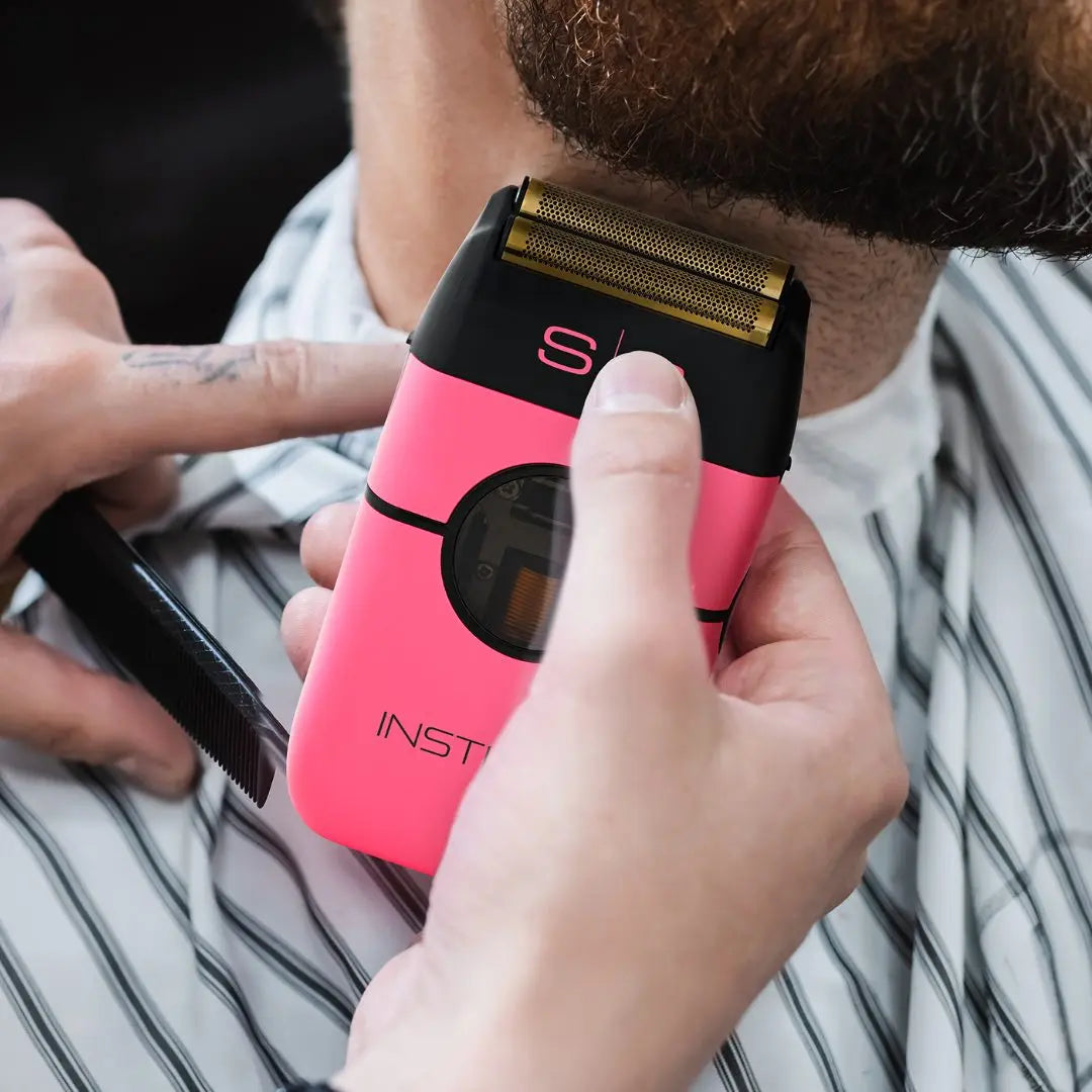 Instinct Metal Shaver - Double foil with IN2 Vector Motor- Pink - BUYBARBER.COM