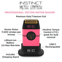 Instinct Metal Shaver - Double foil with IN2 Vector Motor- Pink - BUYBARBER.COM
