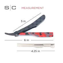 SC x Deluxe Camo Line Straight Edge Razor Holder - BUYBARBER.COM