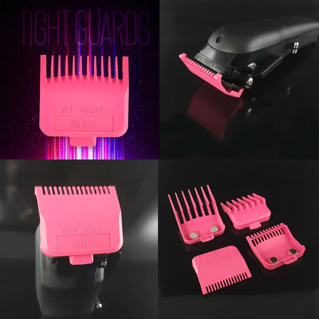 Gamma+ Clipper Tight Guards | Pink - BUYBARBER.COM