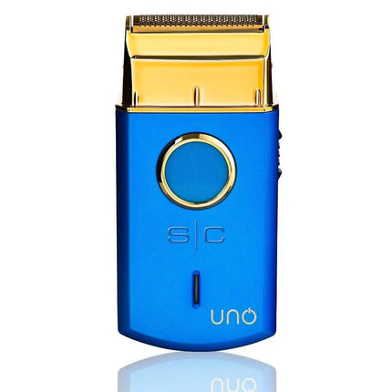 UNO Mini Single-Foil Shaver – Blue | 9 000 RPM, 120-Min Cordless - BUYBARBER.COM