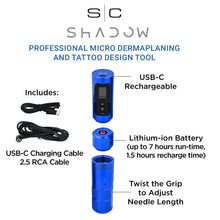 Stylecraft Shadow - 3-in-1 SMP/PMU Tattoo Machine Blue - BUYBARBER.COM