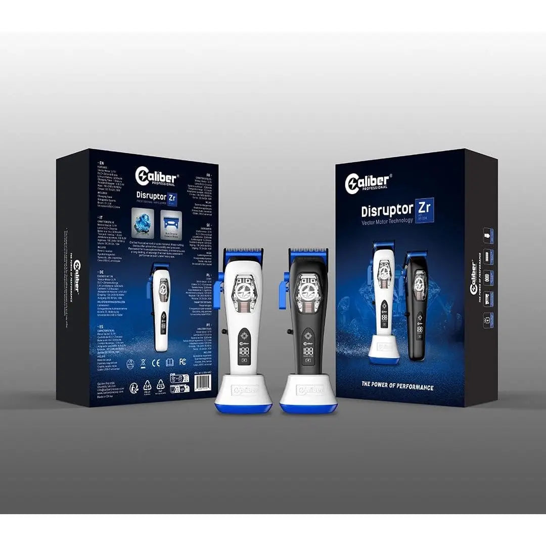 Caliber Disruptor ZR Professional Clipper | Vector Motor, LCD, 240-Min - BUYBARBER.COM