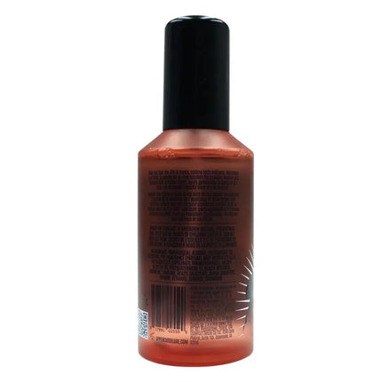 Bottle with a black cap on a white background