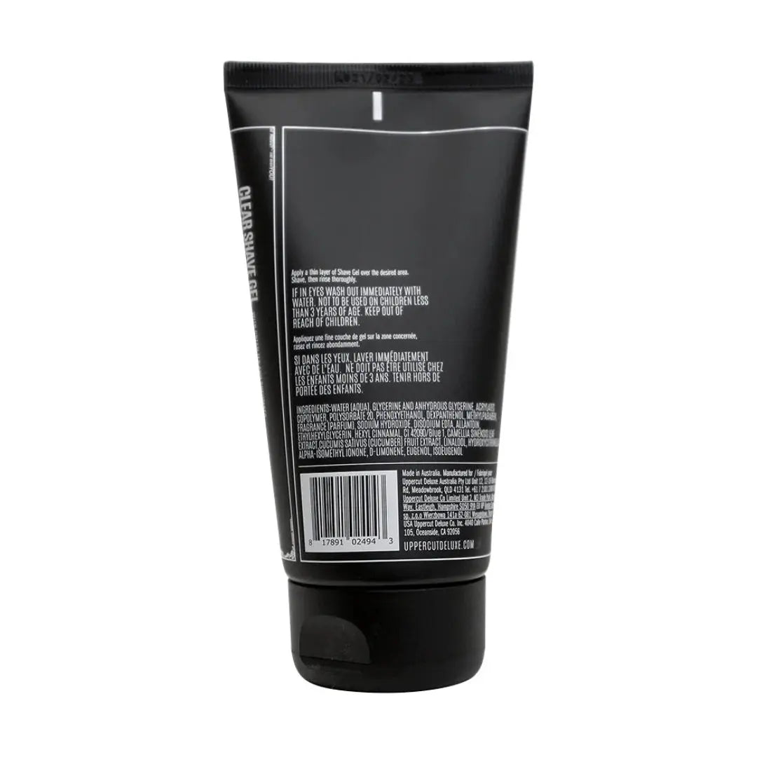 Uppercut Deluxe Clear Shave Gel 4oz | Precision Shaving Gel - BUYBARBER.COM