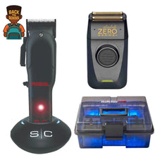 Rebel Clipper + Barbersonic Disinfectant + Gamma Shaver Bundle Stylecraft