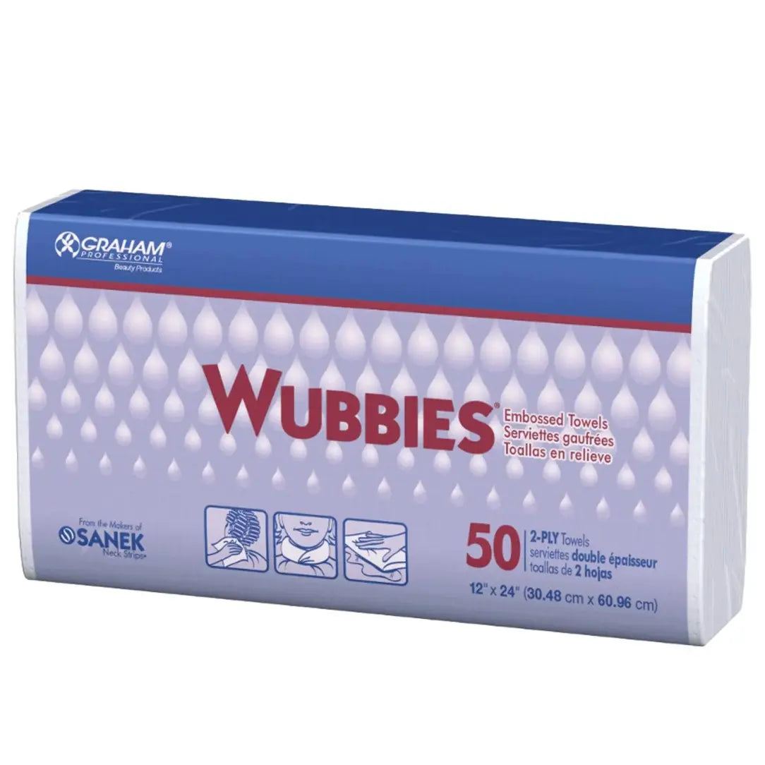 Wubbies Towels 50 Pk – Embossed, Eco-Friendly, 12×24 in - BUYBARBER.COM