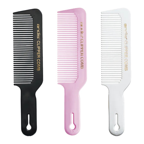 Andis Professional Clipper Comb | Black | White | Pink Barber Fade Comb