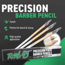 3PCS Tomb45 Barber Pencil – Hairline & Beard Trace Guide (With Sharpeners) Tomb45