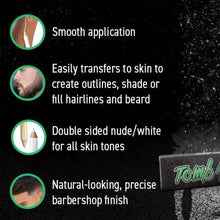 3PCS Tomb45 Barber Pencil – Hairline & Beard Trace Guide (With Sharpeners) Tomb45