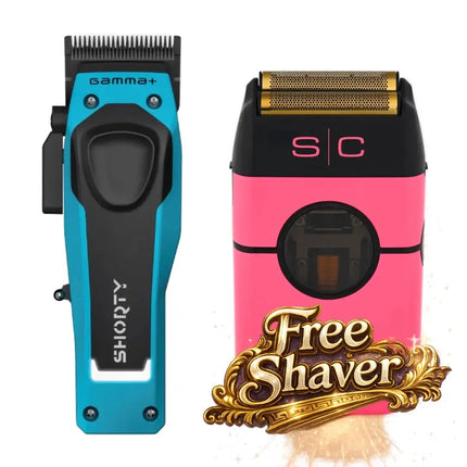 Gamma+ Shorty Clipper + Instinct Metal Shaver Bundle BUYBARBER.COM