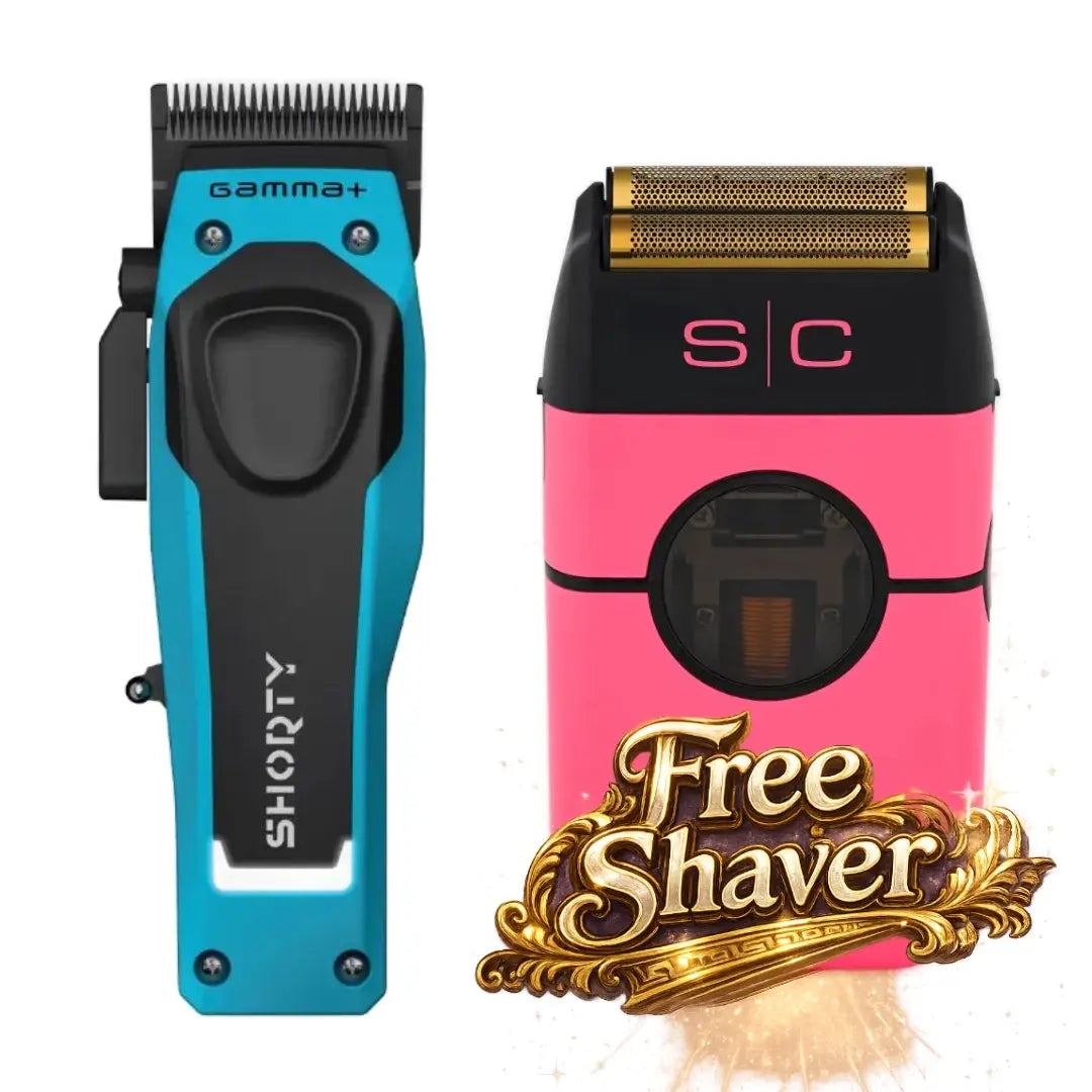 Gamma+ Shorty Clipper + Instinct Metal Shaver Bundle BUYBARBER.COM