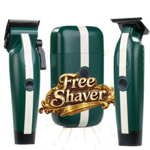 COCCO Veloce Lite Bundle (Green/White): Clipper + Trimmer + FREE Shaver