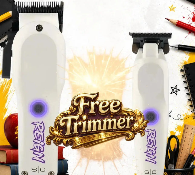 tyleCraft White Reign Clipper and Trimmer Bundle with professional cordless barber tools at buybarber.com
