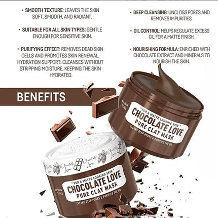 IMMORTAL NYC Chocolate Love Purifier Clay Mask – Purifying Matte Mask - BUYBARBER.COM