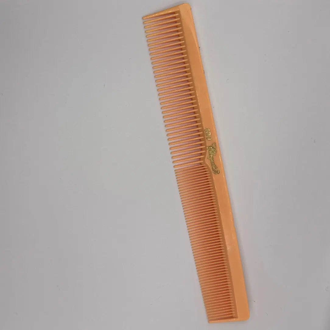 Krest Cleopatra 420 7" Flat Back Barber Comb (12 Pack) - Colors - BUYBARBER.COM