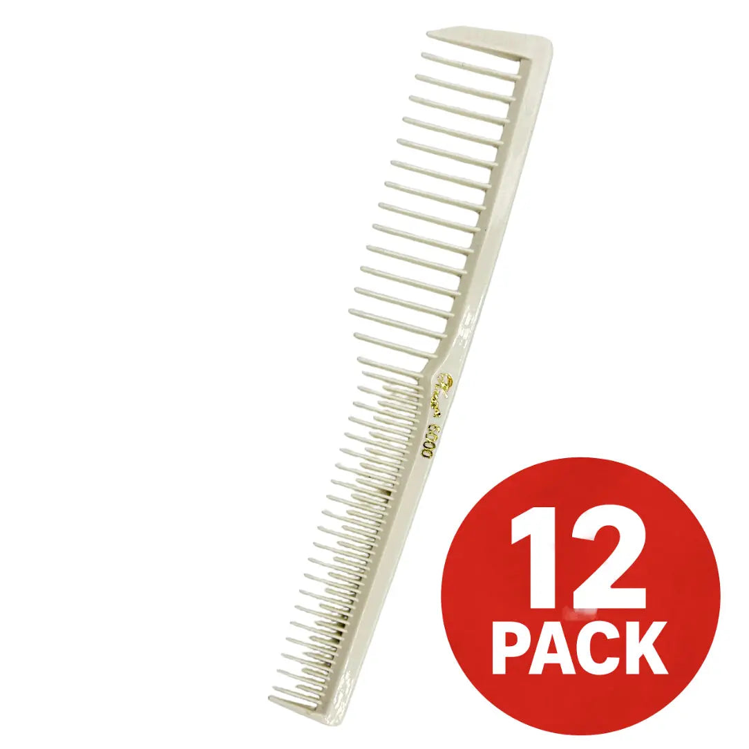 Krest 6000 Wide-Tooth Teasing Combs – Made in USA – 12 Pack – Colors - BUYBARBER.COM