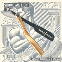 Barber Works Professional Razor Holder – Ultra 3mm Exposed | Superior Grip & Safety Hinge Design Barber Works