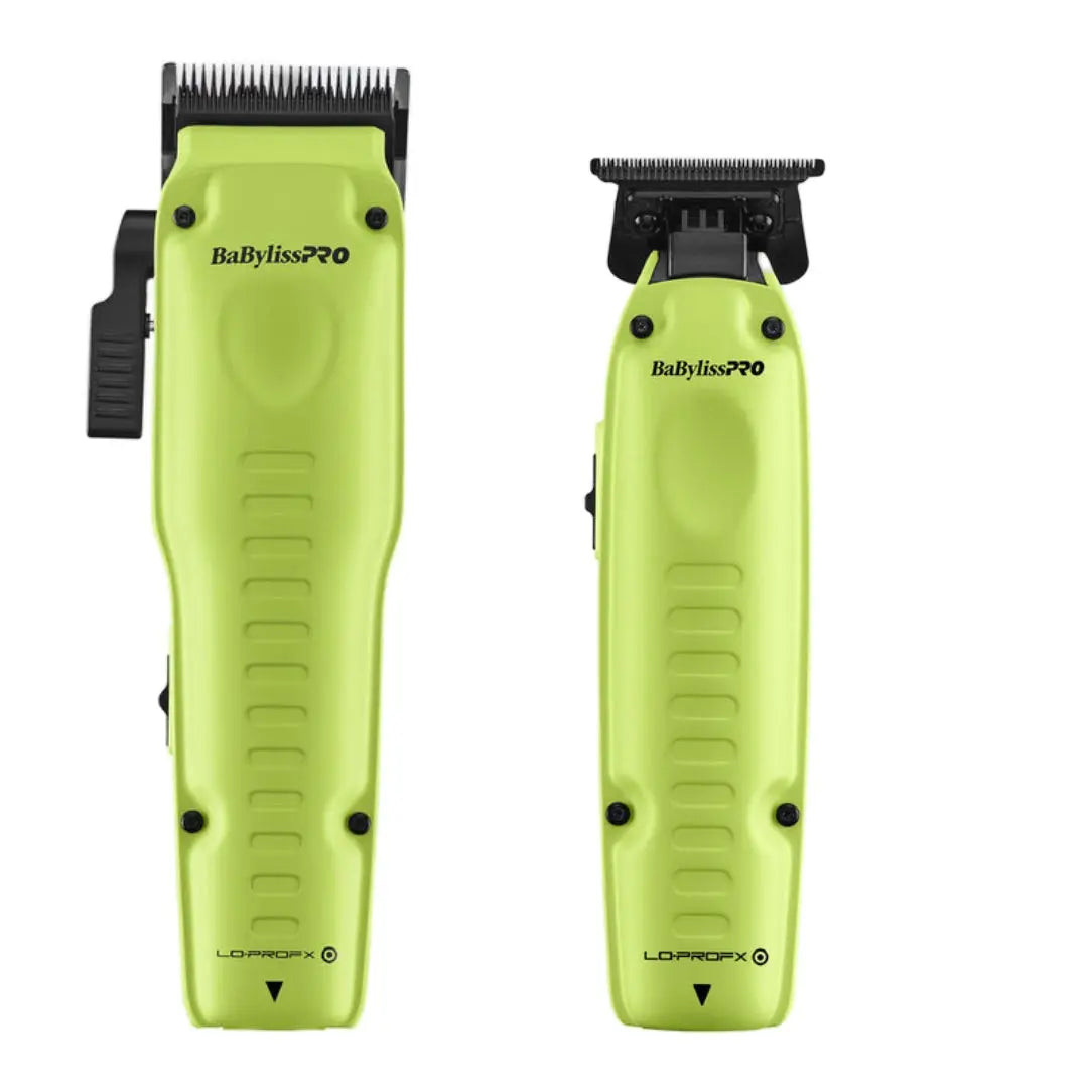 FXONE Lo-ProFX Neon Yellow Clipper + Trimmer Bundle BUYBARBER.COM