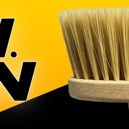 NISHMAN Professional Neck Brush – Real Hair, Wooden Handle nishman