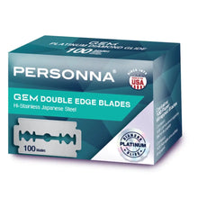 New Personna Gem Double Edge Blades packaging on a white background